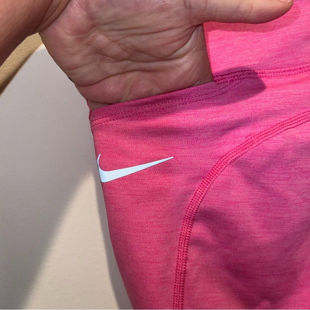 Nike Women’s Small Pink Capri Epic Fast Leggings Training Dri-Fit NWT Pockets - Picture 5 of 11